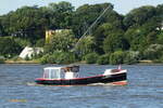 AGNES (H 11539) am 15.9.2023, Hamburg, Elbe Höhe Övelgönne /   Gebaut 1914 auf der Werft von Höpner auf Steinwärder als Dampfschiff, Elmshorner Dampfschlepp-Schiffahrts-AG  /