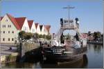 Das Eisenbahndampffhrschiff STRALSUND liegt heute im Museumshafen Wolgast. Frher war sie zwischen Wolgast und Usedom im Einsatz. Aufnahmedatum: 29.08.2005