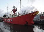 Das Schiff Fladen im Hafen von Göteborg.