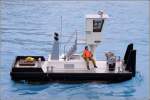 Modell-Schubboot BIG SISTER, gesehen whrend der Bremerhavener Festwoche am 30.07.2011.
