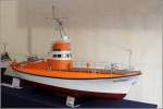 Modell des Seenotrettungskreuzers BREMEN III. Es wurde von der I.G. DRzRS Maßstab 1:10 während der Feierlichkeiten zum 150. Geburtstag der DGzRS in Bremerhaven gezeigt. Das Original ist als Bild ID 41483 zu sehen. 31.05.2015