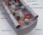 Schnellboot S712 (M=1:35); Ansicht Hecksektion