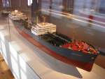 Prchtiges Modell des Tankers ESSO STUTTGART, ausgestellt im Maritim Museum in Hamburg.