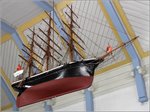 Das Votivschiff SVANEN in der Svanen kirke auf Bornholm. 26.08.2016