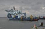 Olympic Taurus, ein Kabelverlegeschiff fr Windkraft im Offshore- Bereich.