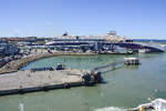 Der Hafen von Hirtshals liegt zwischen der Jammerbucht und der Tannisbucht.