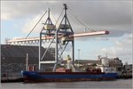 Die 2011 gebaute CALAMAR (IMO 9528512) liegt am 23.03.2016 in Brake. Sie ist 87,9 m lang und 12,62 m breit, hat eine GT/BRZ von 2.779 und eine DWT von 4.030 t. Heimathafen ist Gibraltar.
