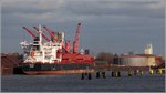 Die 2012 gebaute ARKADIA (IMO 9590787) liegt am 23.03.2016 in Bremen. Sie ist 197 m lang und 32,6 m breit, hat eine GT/BRZ von 33.958 und eine DWT von 56.348 t. Heimathafen ist Helsinki (Finnland). 