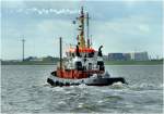 Schlepper  Br  am 25.08.2010 auf der Weser vor Bremerhaven.IMO 8116697 / L:28m/B:9m/Tg:4,6m /1600 kw / 12kn