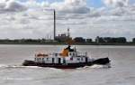 Das Lotsenversetzboot  Kapitn Stoewahse  am 13.09.2009 auf der Weser bei Bremerhaven.