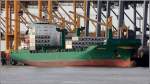Die 2011 gebaute WESTERMOOR (IMO 9222106) liegt am 30.04.2012 an der Stromkaje in Bremerhaven. Sie ist 208 m lang, 32 m breit, hat eine GT von 30.047, eine DWT von 35.653 t und eine Kapazitt von 2.764 TEU. Sie fhrt unter der Flagge von Liberia mit Heimathafen Monrovia.