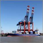 Die 2012 gebaute KATHARINA SCHEPERS (IMO 9584865) liegt am 02.04.2013 an der Stromkaje in Bremerhaven. Sie ist 152 m lang, 23 m breit, hat eine GT von 10.318, eine DWT von 13.031 und eine Kapazitt von 1.036 TEU. Heimathafen ist Limassol (Zypern).