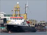 Das Forschungsschiff GAUSS des Bundesamtes fr Seeschifffahrt und Hydrographie liegt am 14.04.2007 in Bremerhaven.