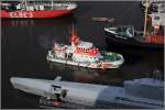 Der Seenotkreuzer HERMANN RUDOLF MEYER verlsst nach Abschluss der Bremerhavener Festwoche am 29.07.2013 wieder den Alten Hafen in Bremerhaven. Die HERMANN RUDOLF MEYER gehrt zur 23,1-m-Klasse der DGzRS.