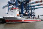 Die 2007 gebaute RIJNBORG (IMO 9355812) liegt am 06.05.2013 am Containerterminal IV in Bremerhaven. Sie ist 176 m lang, 24 m breit, hat eine GT von 16.506, eine DWT von 16.450 und eine Kapazitt von 1.712 TEU. Heimathafen ist Delfzijl (Niederlande) Frhere Namen: KATHARINA, RIJNBORG.