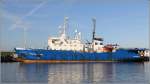 Die 1986 gebaute AKADEMIK SHATSKIY (IMO 8407010) liegt am 03.02.2014 im Fischereihafen 2 in Bremerhaven. Dieses Forschungsschiff ist 82 m lang, 15 m breit, hat eine GT von 3.211 und eine DWT von 1.259 t. Heimathafen ist Murmansk (Russland).