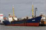 Die 1958 gebaute ANKE (IMO 8423894) liegt am 15.02.2014 im Fischereihafen 2 in Bremerhaven. Sie ist 50 m lang, 8 m breit, hat eine GT von 418 und eine DWT von 583 t. Die Baggertiefe dieses Schleppkopfhoppersaugers ist 19 m. 