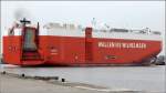 Die 2004 gebaute TORRENS (IMO 9293612) am 05.05.2014 in den Überseehäfen von Bremerhaven. Sie ist 200 m lang, 32 m breit, hat eine GT von 61.321, eine DWT von 19.628 t und eine Kapazität von 6.350 Fahrzeugen. Heimathafen ist Southampton (Vereinigtes Königreich).