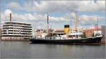 Der Dampfeisbrecher WAL (IMO 8862662) an seinem blichen Liegeplatz im Neuen Hafen in Bremerhaven. 10.09.2015