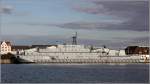Das Wohnhschiff Y 891 ALTMARK der Deutschen Marine liegt am 10.09.2015 im Kaiserhafen in Bremerhaven.