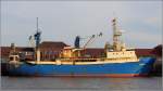 Die 1987 auf der VEB Volkswerft in Stralsund gebaute LVL-2133 DORADO liegt am 25.12.2015 im Fischereihafen 2 in Bremerhaven. Dieses Fabrikschiff ist 62,23 m lang und 13,8 m breit, hat eine GT/BRZ von 1.943 und eine DWT von 699 t. Heimathafen ist Liepaja (Lettland). Frherer Name: ROS 804 ALBERT GLASS. 