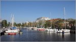 Am Ende des Hauptkanals in Bremerhaven hat der Weser Yacht Club Bremerhaven seine Liegeplätze. 07.05.2016