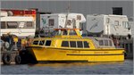 Die HT 16 ANNABEL wird von der Fa. Hansataucher als Personentransport u. Schleppschiff für Bodensondierungen eingesetzt. Sie ist 14 m lang und 4 m breit. Hier liegt sie am 28.05.2016 im Fischereihafen 2 in Bremerhaven.
