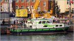 Die 2016 gebaute SEEADLER (ENI 04812170) liegt am 27.05.2016 im Neuen Hafen in Bremerhaven. Am nchsten Tag fand dort die Schiffstaufe statt. Die SEEADLER ist das neue Vermessungsschiff von bremenports. Sie ist 16,10 m lang, 4,94 m breit und hat einen Tiefgang von 1,30 m. Der Hybridantrieb besteht aus einem 323 kW leistenden Dieselmotor und 10 Lithium-Batterien mit 105 kWh. Heimathafen ist Bremerhaven.