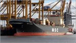 Die 2005 gebaute MSC FLORIDA (IMO 9236547) liegt am 05.10.2016 an der Stromkaje in Bremerhaven. Sie ist 286,30 m lang und 32,27 m breit, hat eine GT/BRZ von 51.364, eine DWT von 58.289 t und eine Kapazität von 4.425 TEU. Heimathafen ist Monrovia (Liberia). Früherer Name: MAYA RICKMERS.