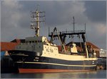 KL 759 NIDA (IMO 8707745) aus Klaipeda (Litauen) liegt am 11.11.2016 im Fischereihafen 2 von Bremerhaven.