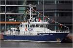 Der Zollkreuzer GLÜCKSTADT war von der Elbe zur Taufe des neuen Zollkreuzers BREMEN nach Bremerhaven gekommen. 22.03.2019