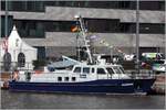 Das Zollboot AURICH aus Emden war zur Taufe des neuen Zollkreuzers BREMEN nach Bremerhaven gekommen. 22.03.2019
