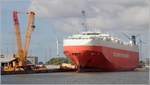 Die 2006 gebaute TAIPAN (IMO 9311866) liegt in Bremerhaven. Sie ist 199,9 m lang und 32,27 m breit, hat eine GT/BRZ von 57.692, eine DWT von 21.021 t und bietet 6.658 Fahrzeugen Platz. Heimathafen ist Nassau (Bahamas). Früherer Name: MORNING COUNTESS. 13.09.2019