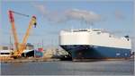 Die 2015 gebaute VIKING BRAVERY (IMO 9673020) liegt im Nordhafen von Bremerhaven. Sie ist 199,9 m lang und 34,9 m breit, hat eine GT/BRZ von 62.106, eine DWT von 18.946 t und eine Kapazität von 6.700 Fahrzeugen. Heimathafen ist Singapore. 103.09.2019