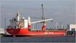 Die 2010 gebaute ALANIS liegt im Fischereihafen II in Bremerhaven. Sie ist 138,04 m lang und 21 m breit, hat eine GT/BRZ von 9.611 und eine DWT von 12.744. Heimathafen ist St. John's (Antigua and Barbuda). Frühere Namen: BELUGA MODIFICATION, BELUGA FAITH, ALINA. 15.02.2019
