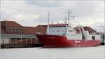 Die 1982 gebaute FUGRO MERIDIAN (IMO 8101331) liegt im Fischereihafen II in Bremerhaven. Das Forschungsschiff ist 72,5 m lang und 13,8 m breit, hat eine GT/BRZ von 2.255 und eine DWT von 1.800 t. Heimathafen ist Nassau (Bahamas). Frühere Namen: RIG SEISMIC, SVITZER MERIDIAN. 07.03.2020