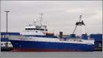 Der Trawler BX 786 ATLANTIC PEACE (IMO 8704999) liegt am 03.01.2009 in seinem Heimathafen Bremerhaven. Er ist 57 m lang und 13 m breit.
