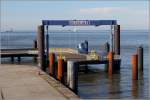 Der Fähranleger am Steubenhöft in Cuxhaven der wiederbelebten Fährverbindung Brunsbüttel - Cuxhaven. 30.09.2015