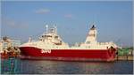 Die 2017 für die Deutsche Fischfang-Union (DFFU) gebaute NC 105 BERLIN (IMO 9782780) liegt am 14.01.2018 im Fischereihafen von Cuxhaven. Sie ist 81,22 m lang, 16 m breit und hat eine GT on 3.969. Heimathafen ist Cuxhaven. 