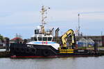 WULF 4 , Schlepper , IMO 9639737 , 26 x 9.1 m , Baujahr 2011 , 21.04.2022 , Hafen Cuxhaven