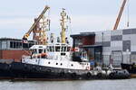 WULF 5 , Schlepper , IMO 8912209 , Baujahr 1990 , 28.17 x 8.8 m , Hafen Cuxhaven , 21.04.2022