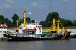 Gasschutzschiff Tonnenleger  GUSTAV MEYER  in Emden 30.5.2014