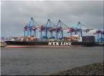 Hamburg am 4.10.09 - NYK ARTEMIS am Altenwerder Containerterminal.