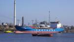 Hamburg am 24.3.11 - FT STOMBOLI ist ein trkischer lproduktentanker des Baujahres 2010, mit 18.000 tdw Tragfhigkeit.(liegt hier im Rethehafen)