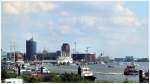  Hafenblick , aber nur ein kleiner Teil vom Hamburger Hafen, am 12.08.2007