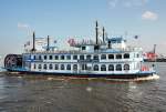 Raddampfer  Louisiana Star  bei der Hafenrundfahrt in Hamburg - 12.07.2013