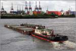 Das 1984 gebaute Schubboot TR 15 (ENI 3220020) ist am 23.05.2013 in Hamburg im Einsatz. Die TR 15 ist 27,2 m lang, 8,7 m breit und hat eine Maschinenleistung von 750 kw. Heimathafen ist Decin (Tschechien).

