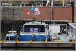 Die FLUSSSCHIFFERKIRCHE liegt im Hamburger Binnenhafen. 11.10.2013

