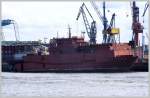 Zur Zeit bei Blohm&Voss. Mit neuem Farbanstrich sieht es bald wieder aus wie neu. Da kein Name erkennbar ist, hab ich auch keine Daten von diesem Schiff. Am 2.10.07