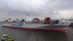 NYK HERMES   Containerschiff    28.02.2014   Hamburg-Hafen
365,50 x 48,40 m   13208 TEU